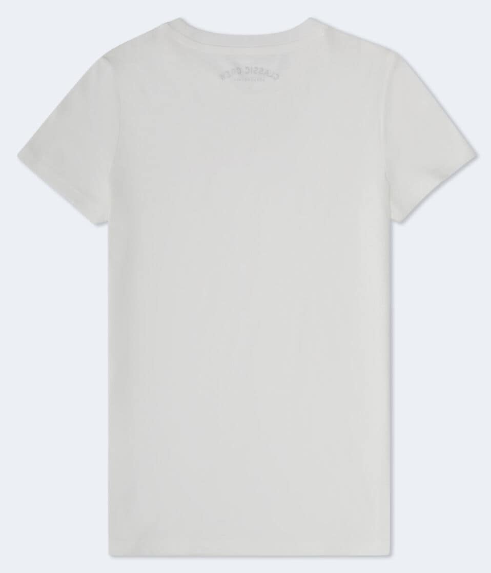 Aéropostale Aero Rose Logo Graphic Tee Cream
