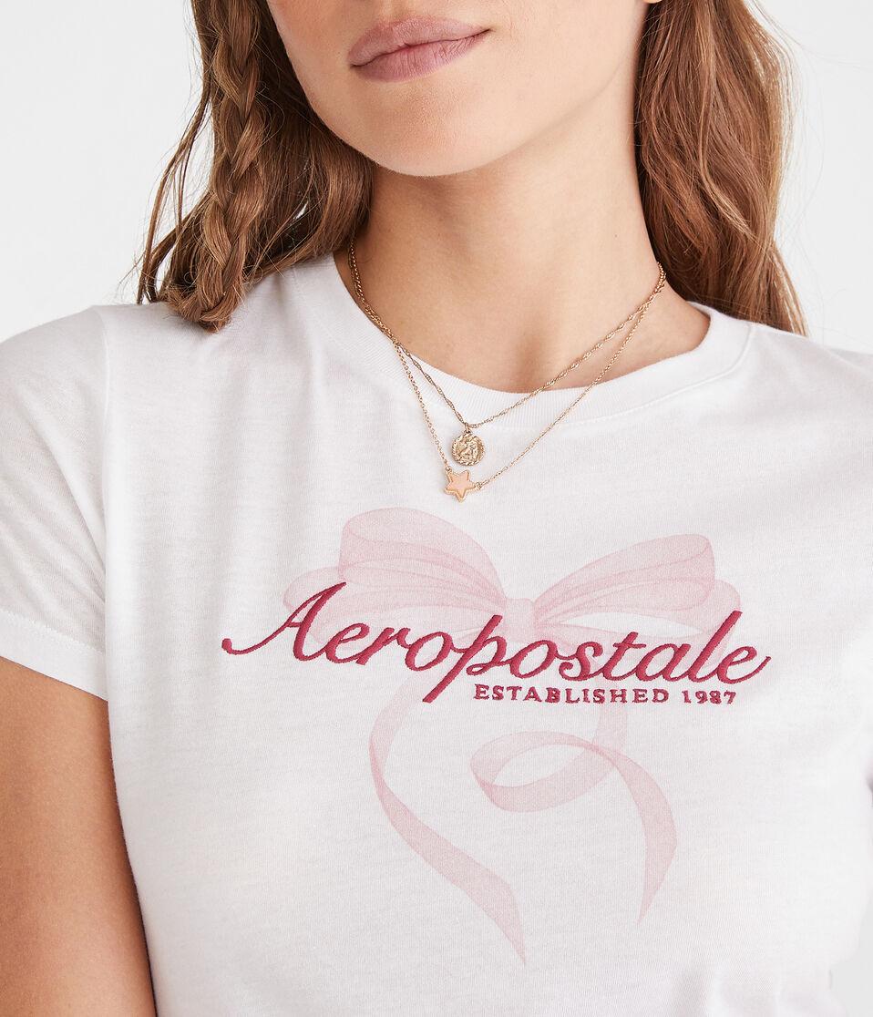 Aéropostale Aeropostale Bow Graphic Tee Bleach