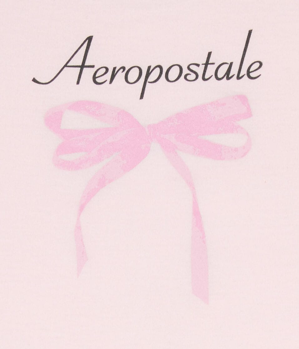 Aéropostale Aeropostale Bow Graphic Tee Peach Whip