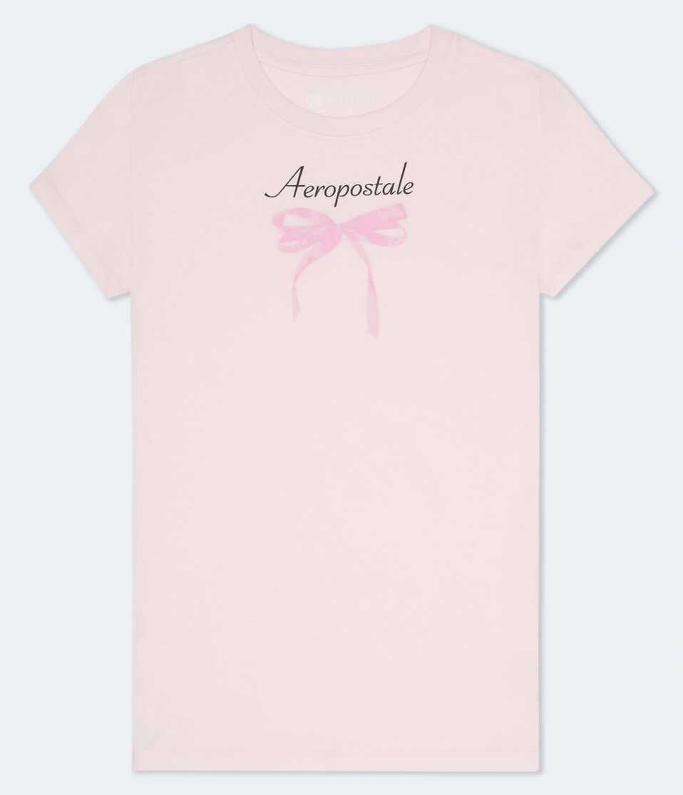 aéropostale Aeropostale Bow Graphic Tee peach whip