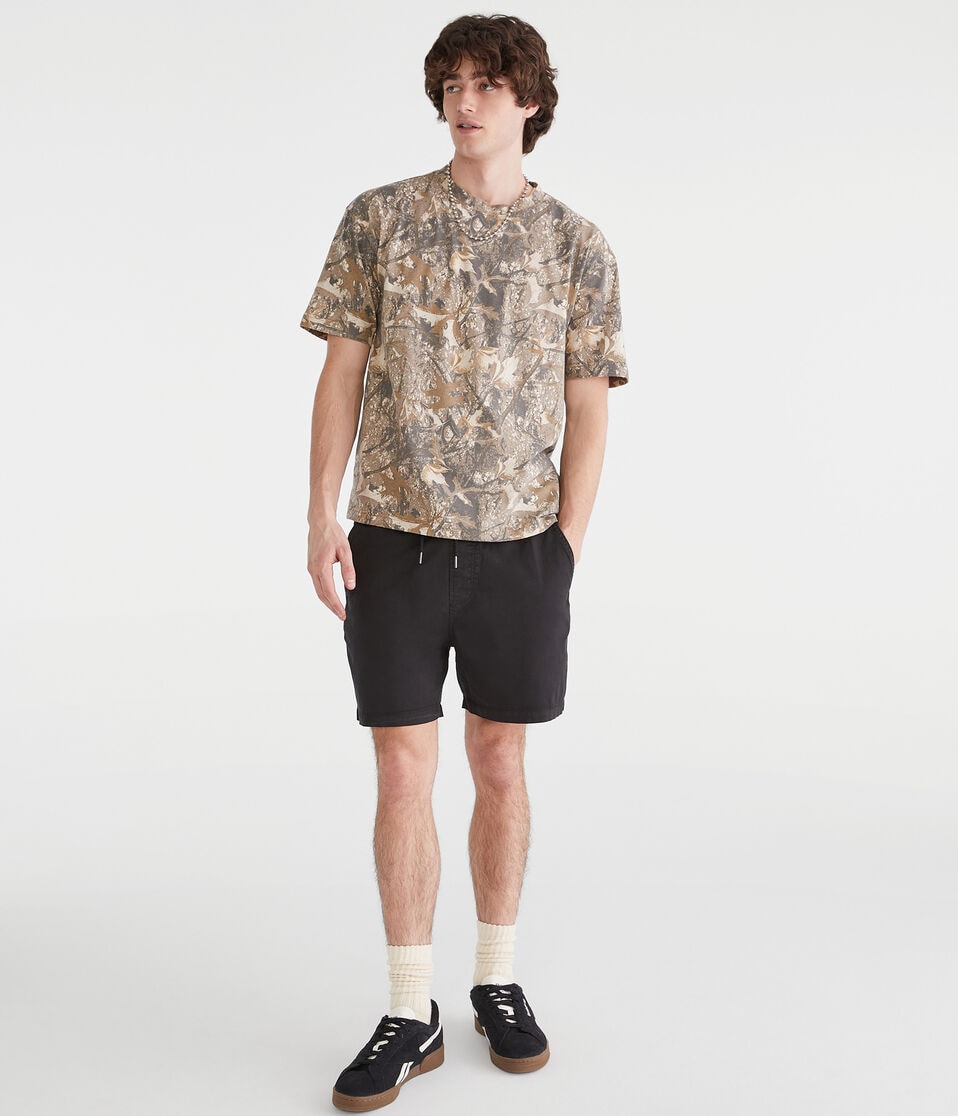 Aéropostale All Day Jogger Shorts 5.5" Black Fox