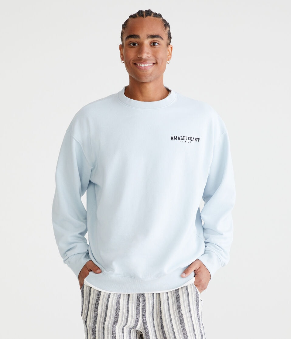 Aéropostale Amalfi Coast Crew Sweatshirt Blue Haze