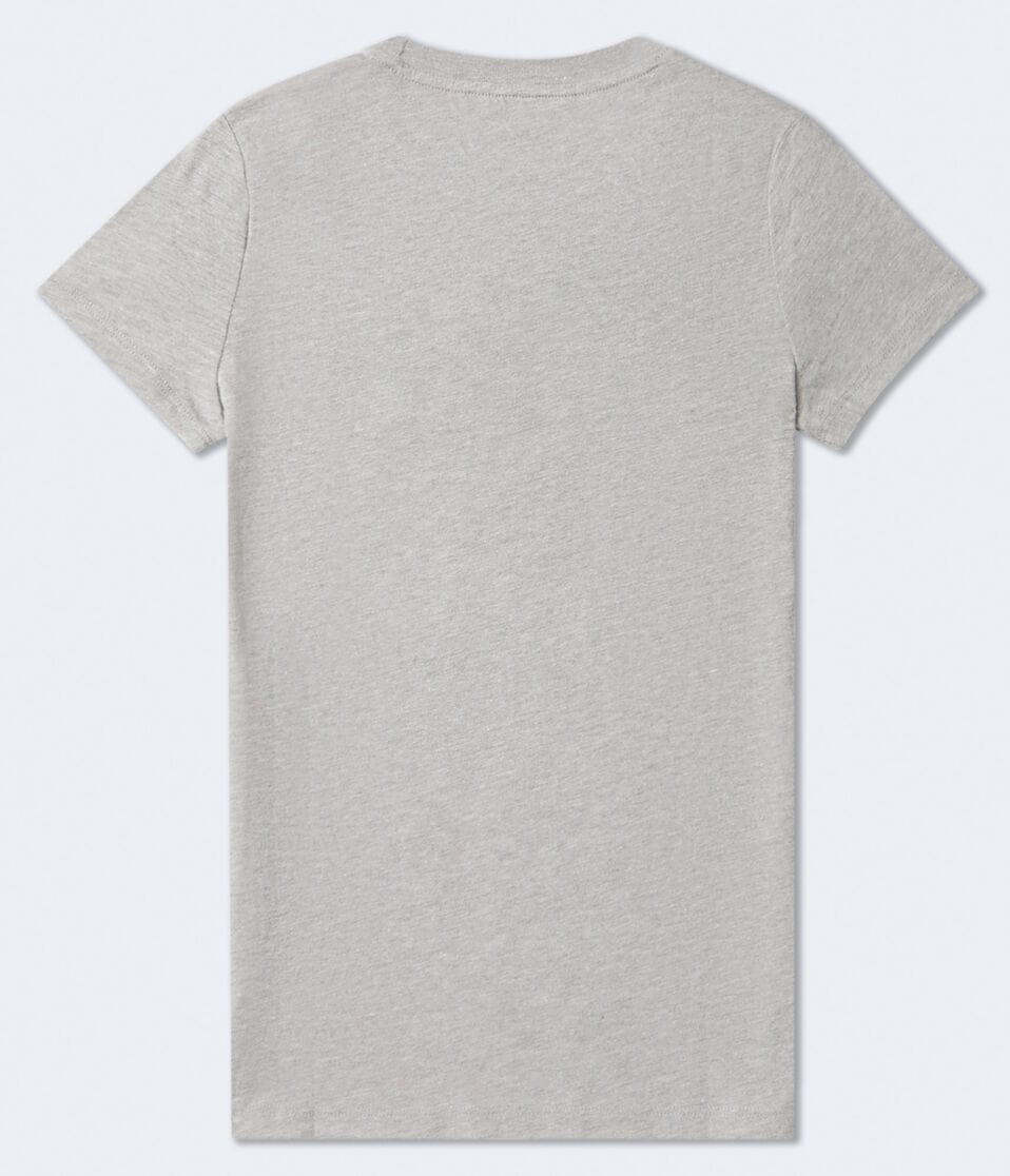 Aéropostale Aeropostale Arch Appliqué Graphic Tee Med Hthr Grey