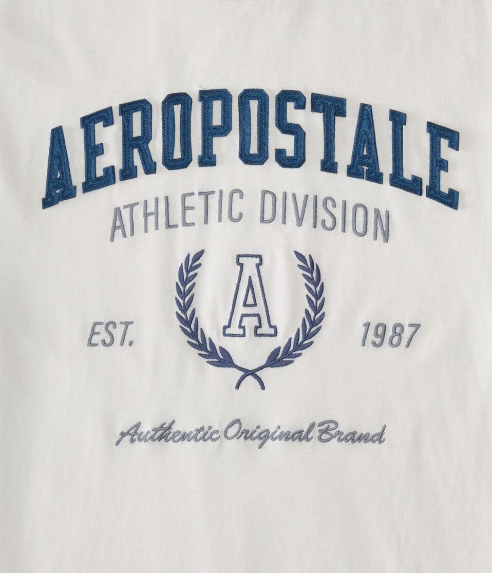 Aéropostale Aeropostale Athletic Division Appliqué Graphic Tee Cream