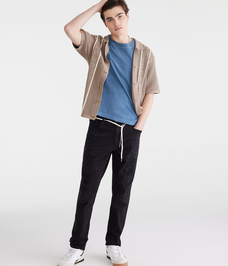 Aéropostale Athletic Skinny Jean Black Wash