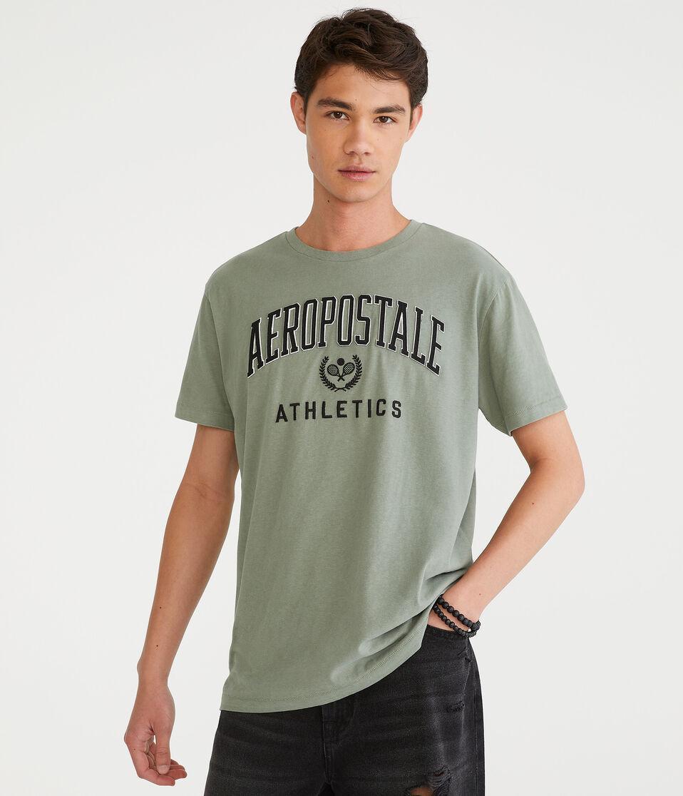 aéropostale Aeropostale Athletics Appliqué Graphic Tee olive cloud