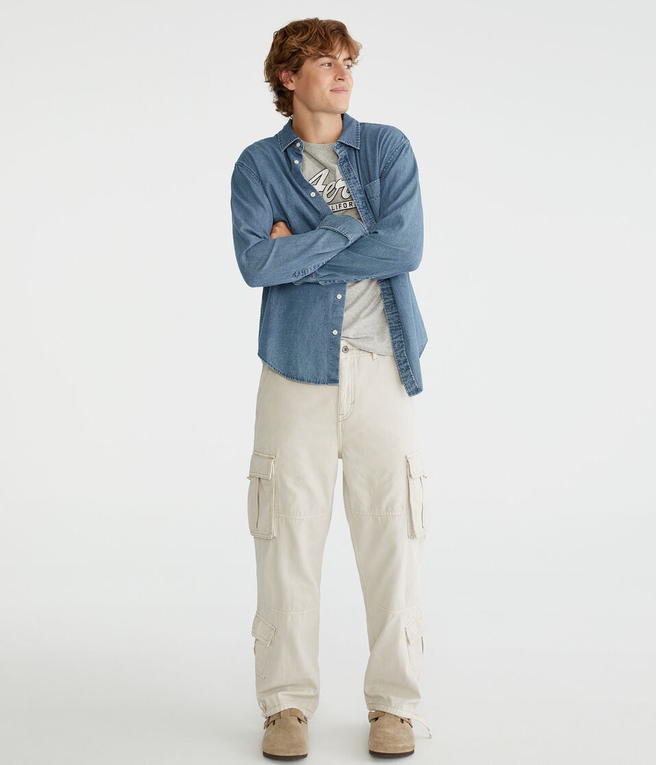 Aéropostale Baggy Cargo Pants Nude