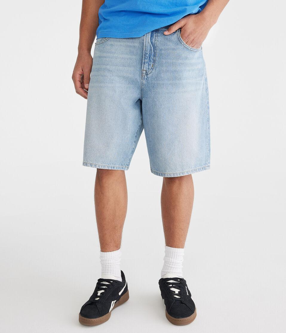 aéropostale Baggy Denim Jorts 10.5" light wash