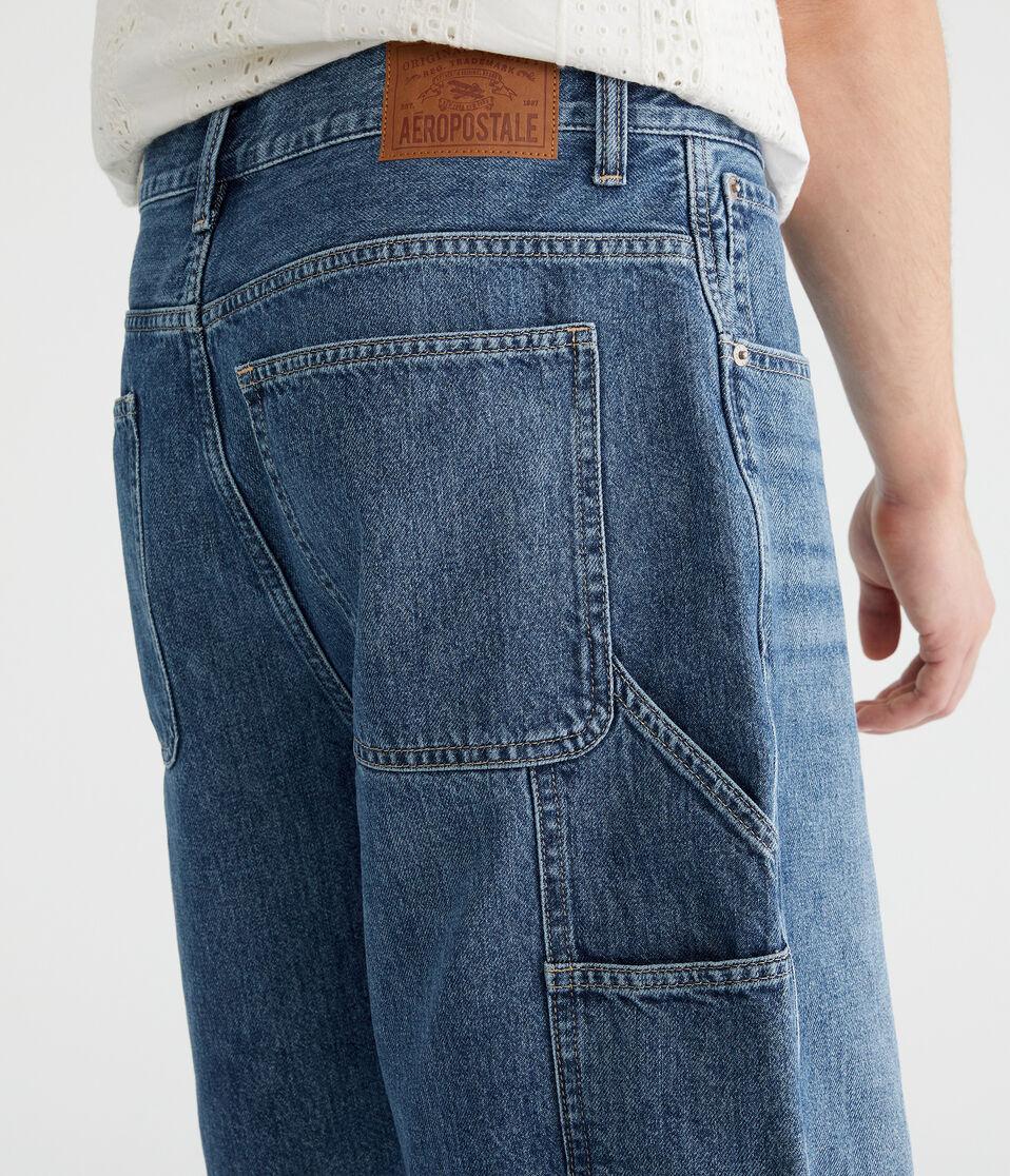 Aéropostale Baggy Denim Jorts 10.5" Medium Wash