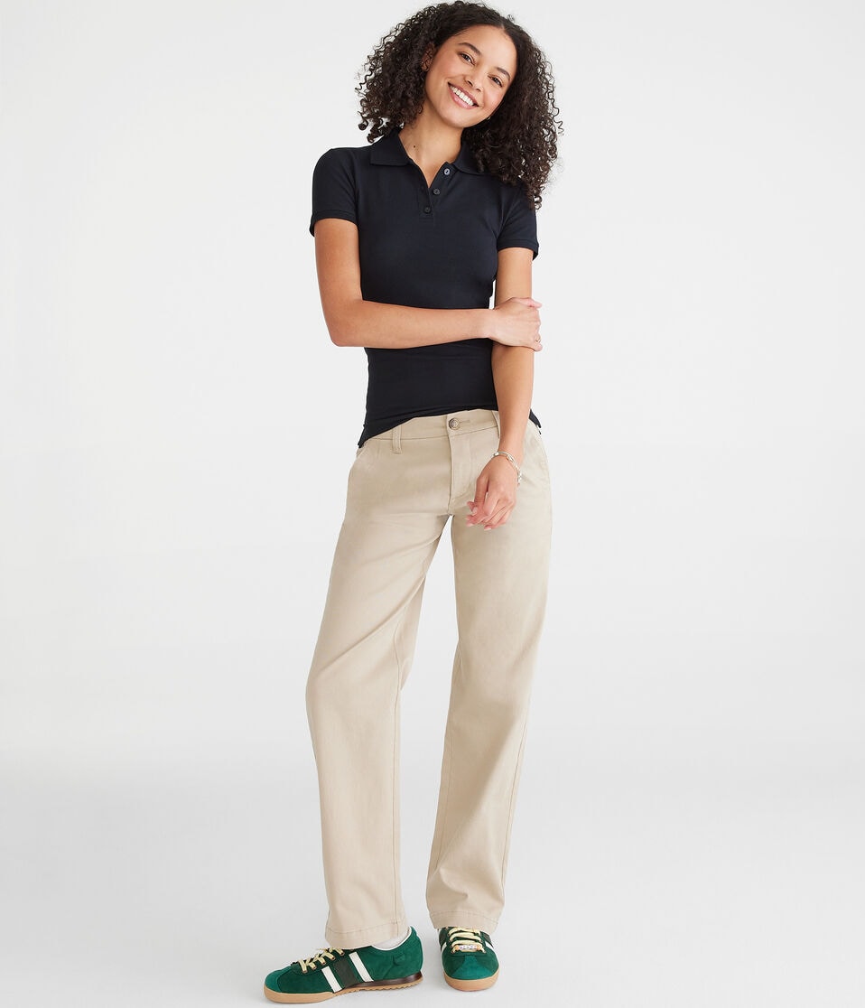 Aéropostale Baggy Uniform Pants Summer Tan