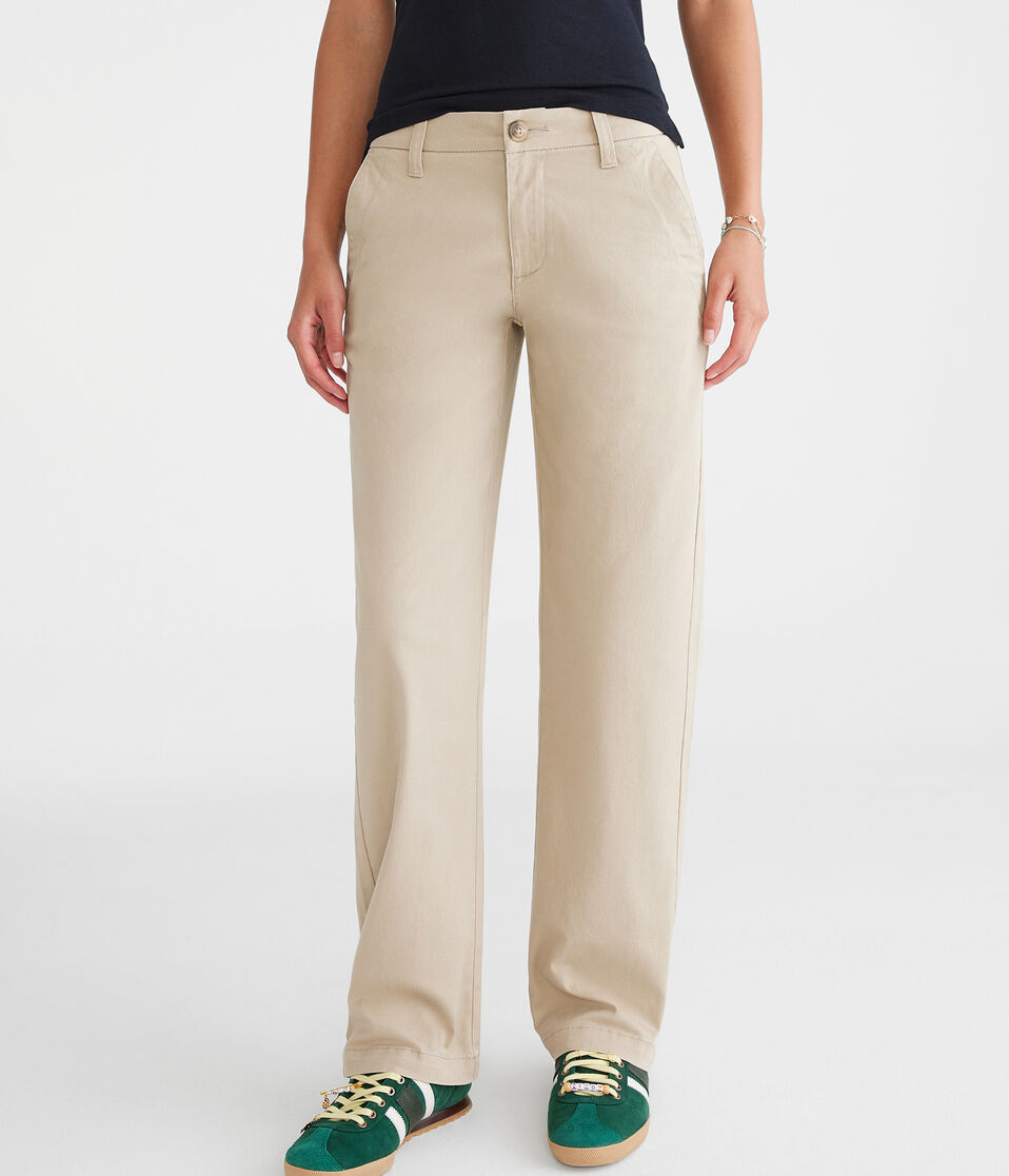 aéropostale Baggy Uniform Pants summer tan