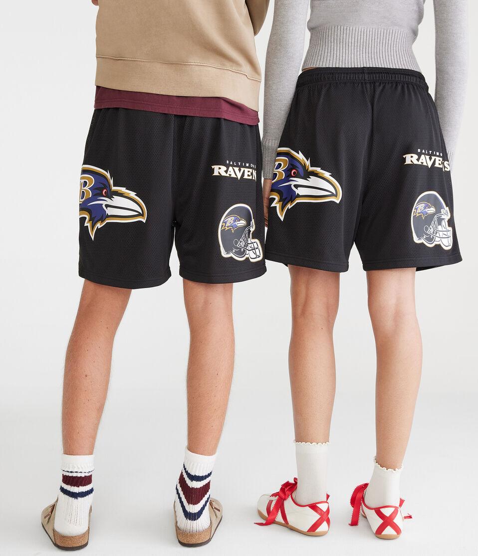 Aéropostale Baltimore Ravens Mesh Shorts 6" Black