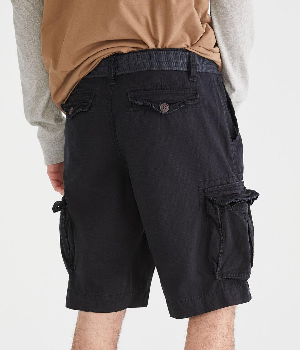 Aéropostale Belted Cargo Shorts 11.5" Black Fox