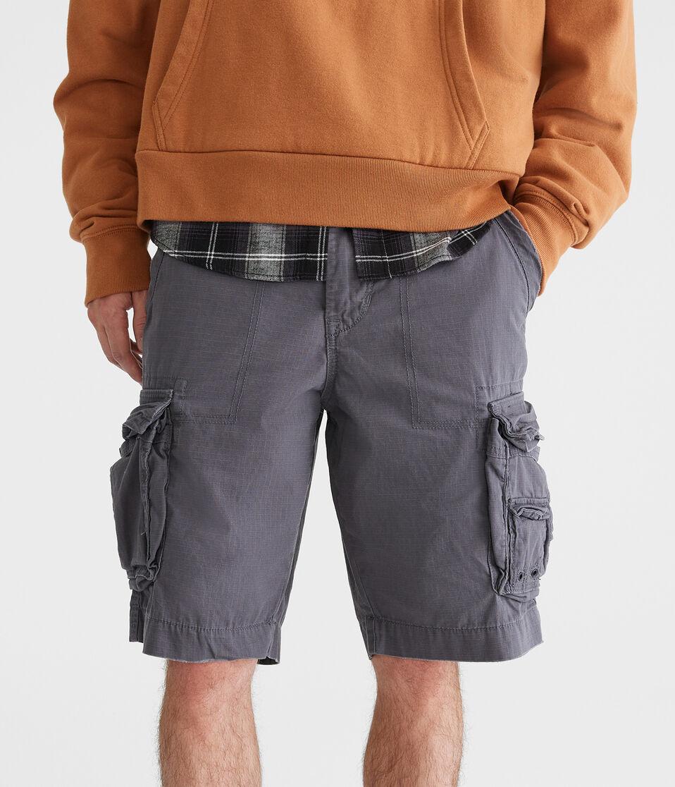 Aéropostale Belted Cargo Shorts 11.5" Chateau Grey