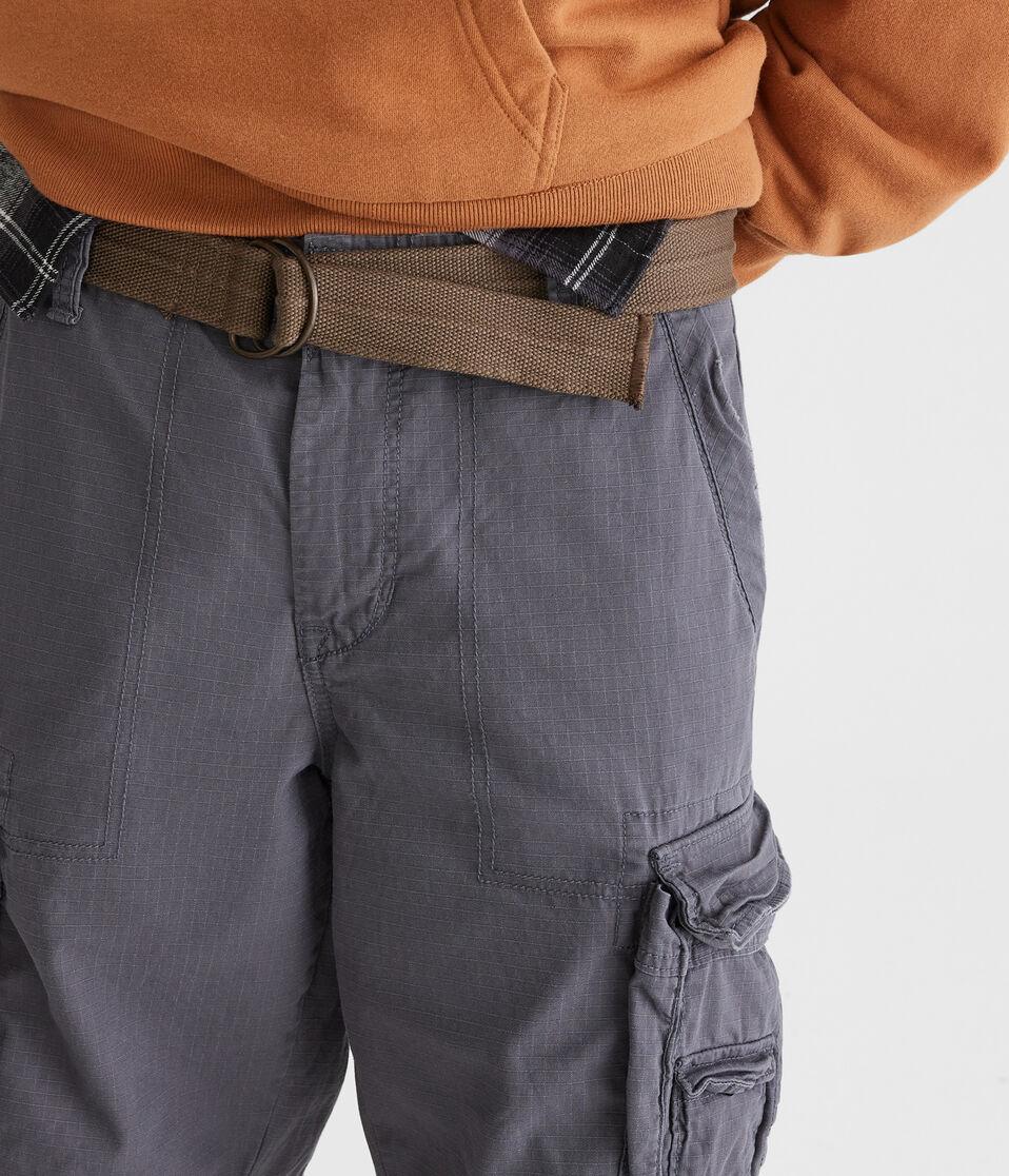 aéropostale Belted Cargo Shorts 11.5" chateau grey