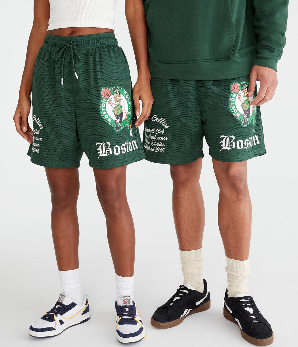 aéropostale Boston Celtics Mesh Shorts 6" green