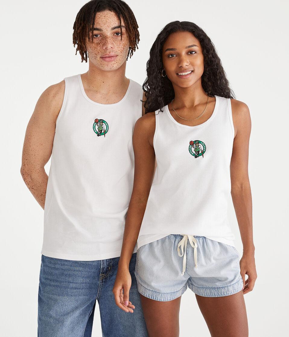 aéropostale Boston Celtics Ribbed Tank white