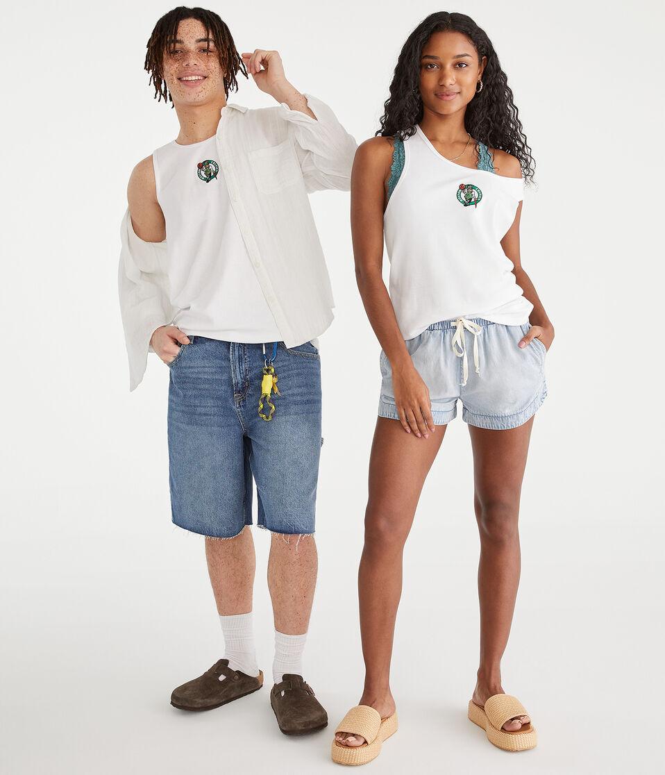 Aéropostale Boston Celtics Ribbed Tank White