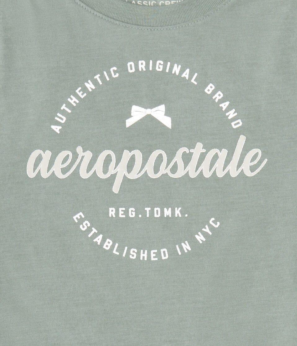 Aéropostale Aeropostale Bow Circle Foil Graphic Tee Dusty Rosemary