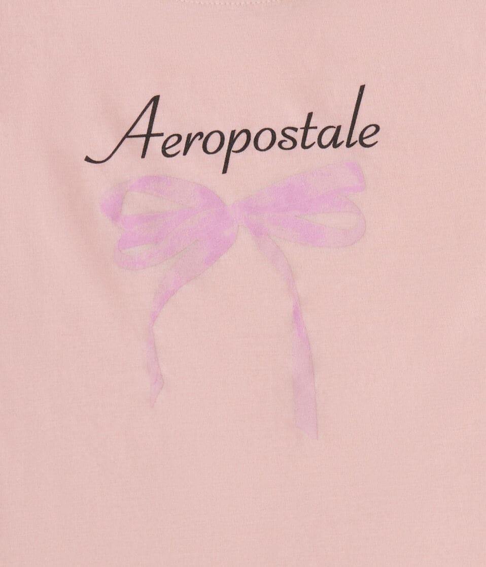 Aéropostale Aeropostale Bow Graphic Tee Pink Magnolia