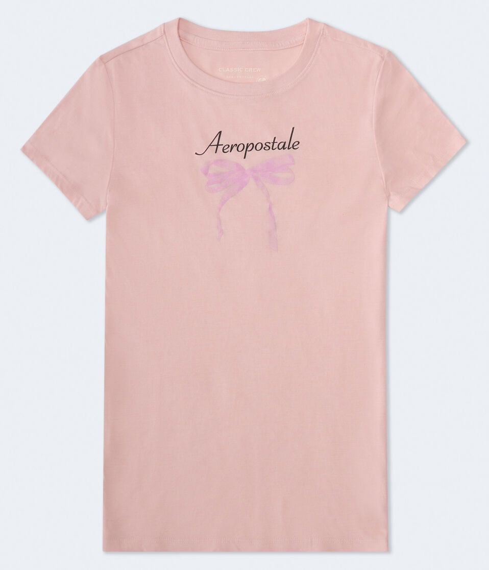 aéropostale Aeropostale Bow Graphic Tee pink magnolia