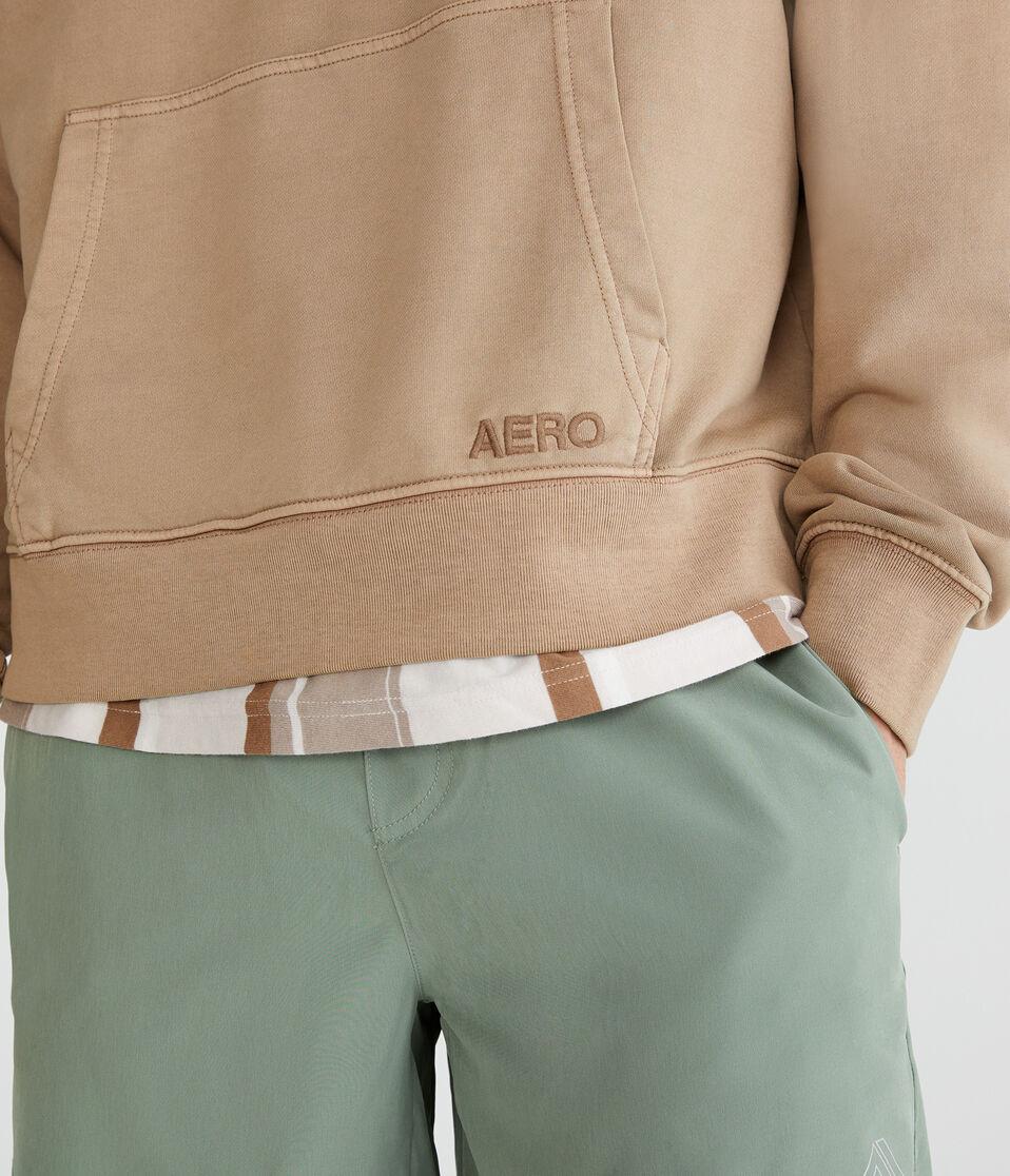 Aéropostale Boxy Pullover Hoodie Camel