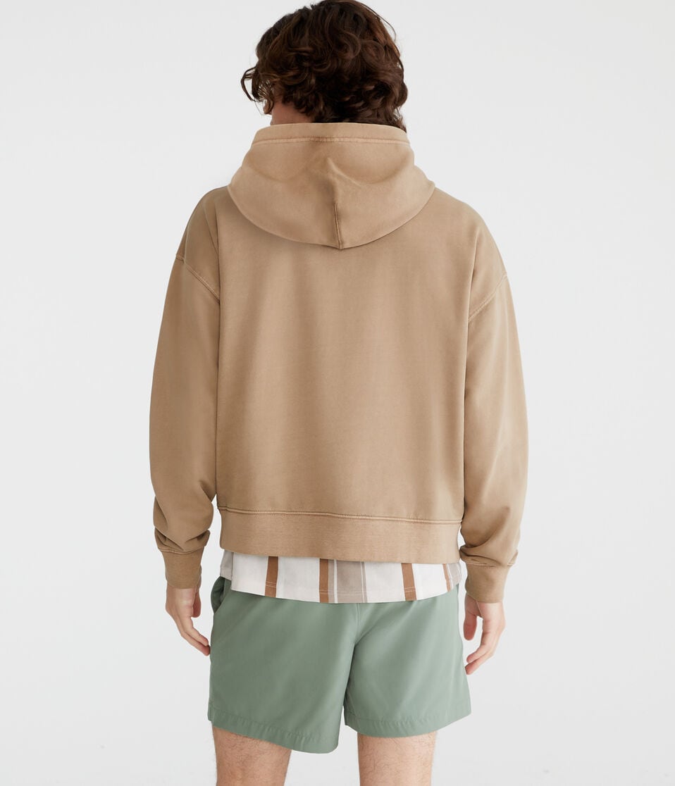 Aéropostale Boxy Pullover Hoodie Camel