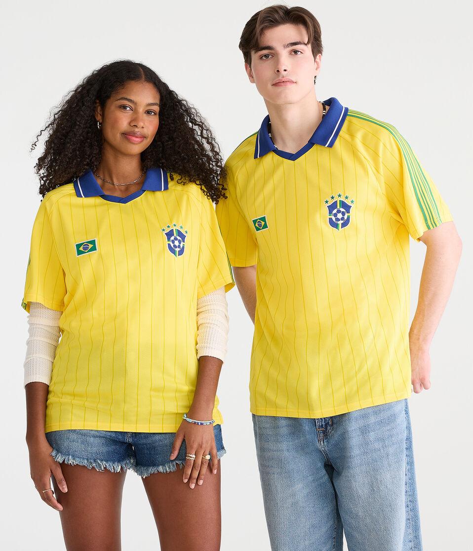 aéropostale Brasil Soccer Top yellow