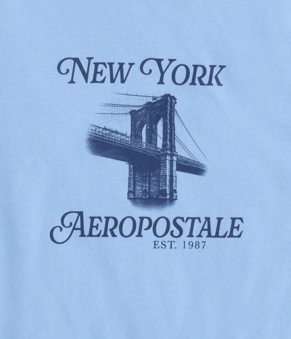 Aéropostale Aeropostale Brooklyn Bridge Graphic Tee Atlantic Deep