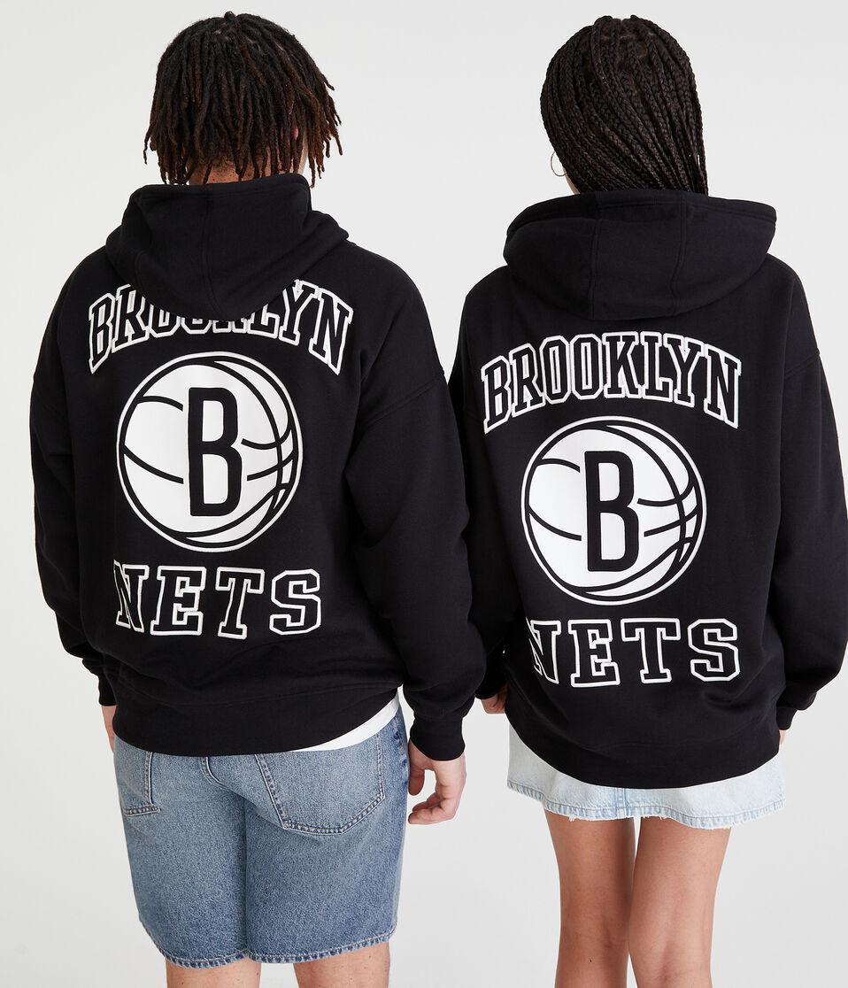 aéropostale Brooklyn Nets Pullover Hoodie black