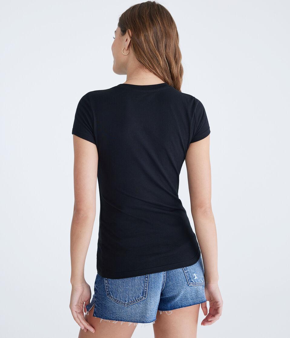 Aéropostale Aeropostale Butterfly Foil Graphic Tee Black Fox