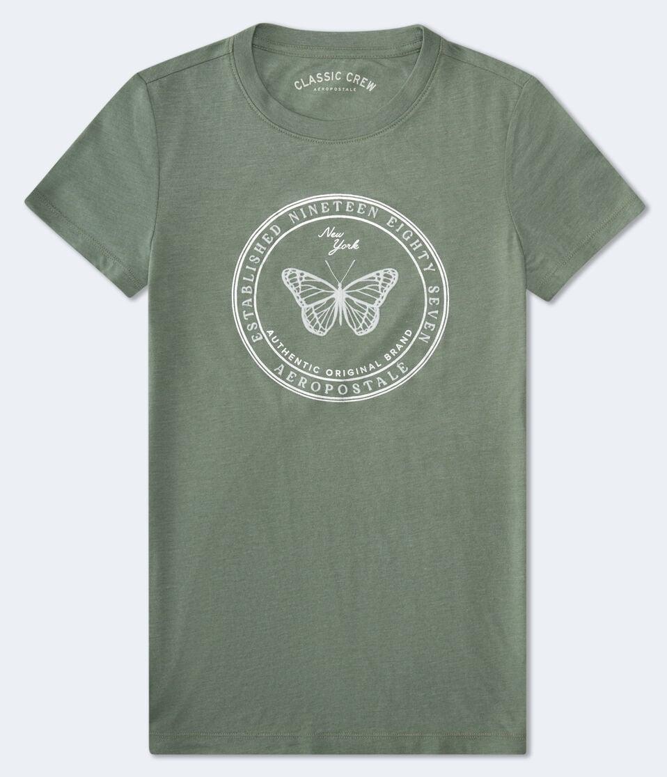aéropostale Aeropostale Butterfly Foil Graphic Tee south padre