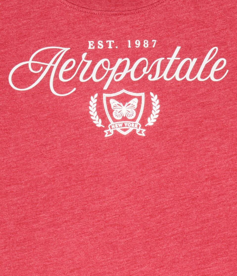 Aéropostale Aeropostale Butterfly Laurels Foil Graphic Tee Mellow Rose