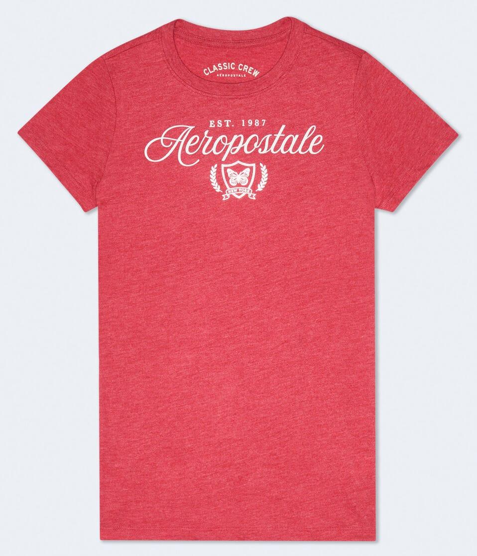 aéropostale Aeropostale Butterfly Laurels Foil Graphic Tee mellow rose
