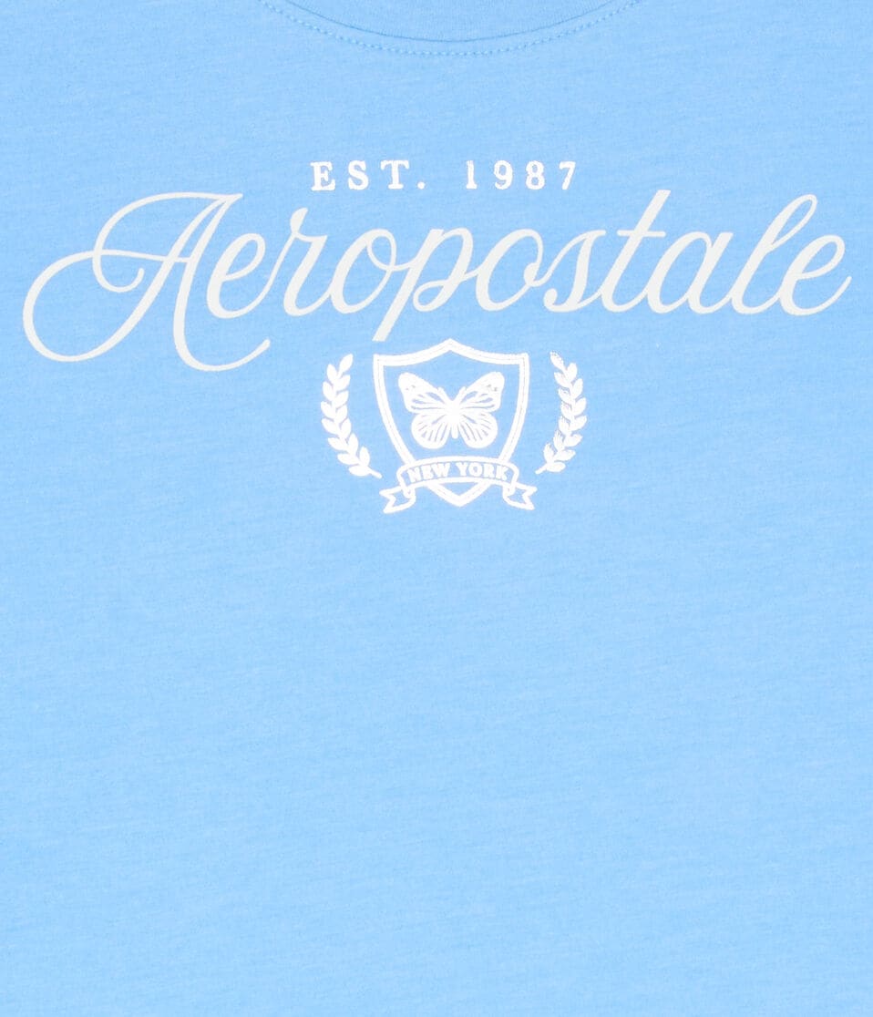 Aéropostale Aeropostale Butterfly Laurels Foil Graphic Tee Pearl Blue