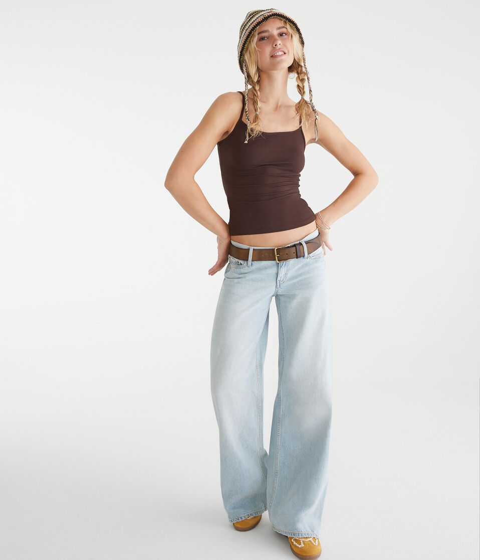 Aéropostale Buttery Soft Cami Jaspe Muted Ebony