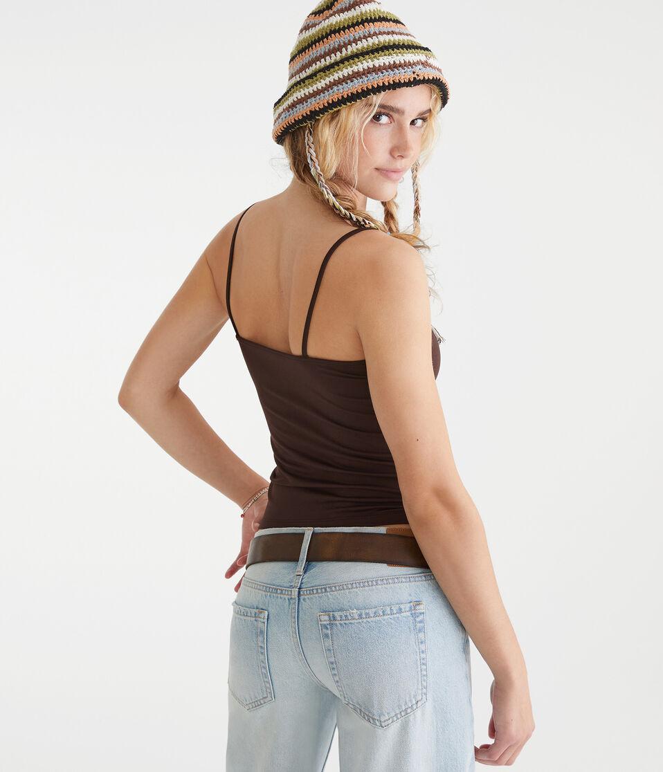 Aéropostale Buttery Soft Cami Jaspe Muted Ebony