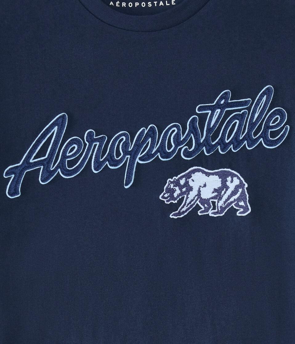 Aéropostale Aeropostale Cali Bear Appliqué Graphic Tee Cadet Navy
