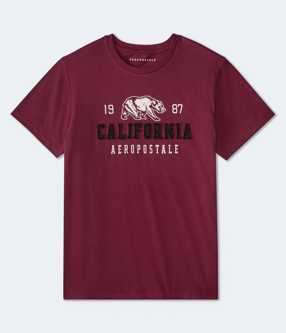 aéropostale Aeropostale Cali Bear Graphic Tee red bark
