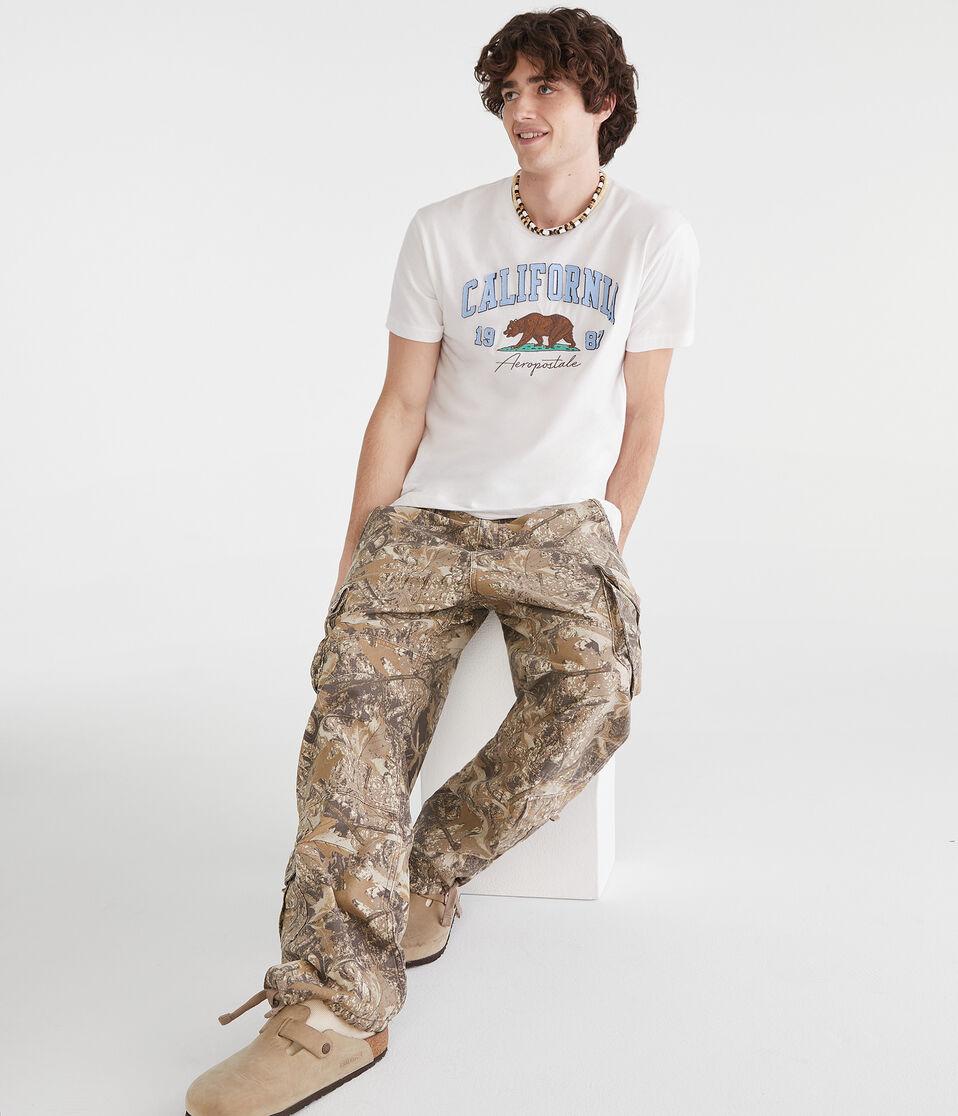 Aéropostale Aeropostale California Bear Appliqué Graphic Tee Bleach