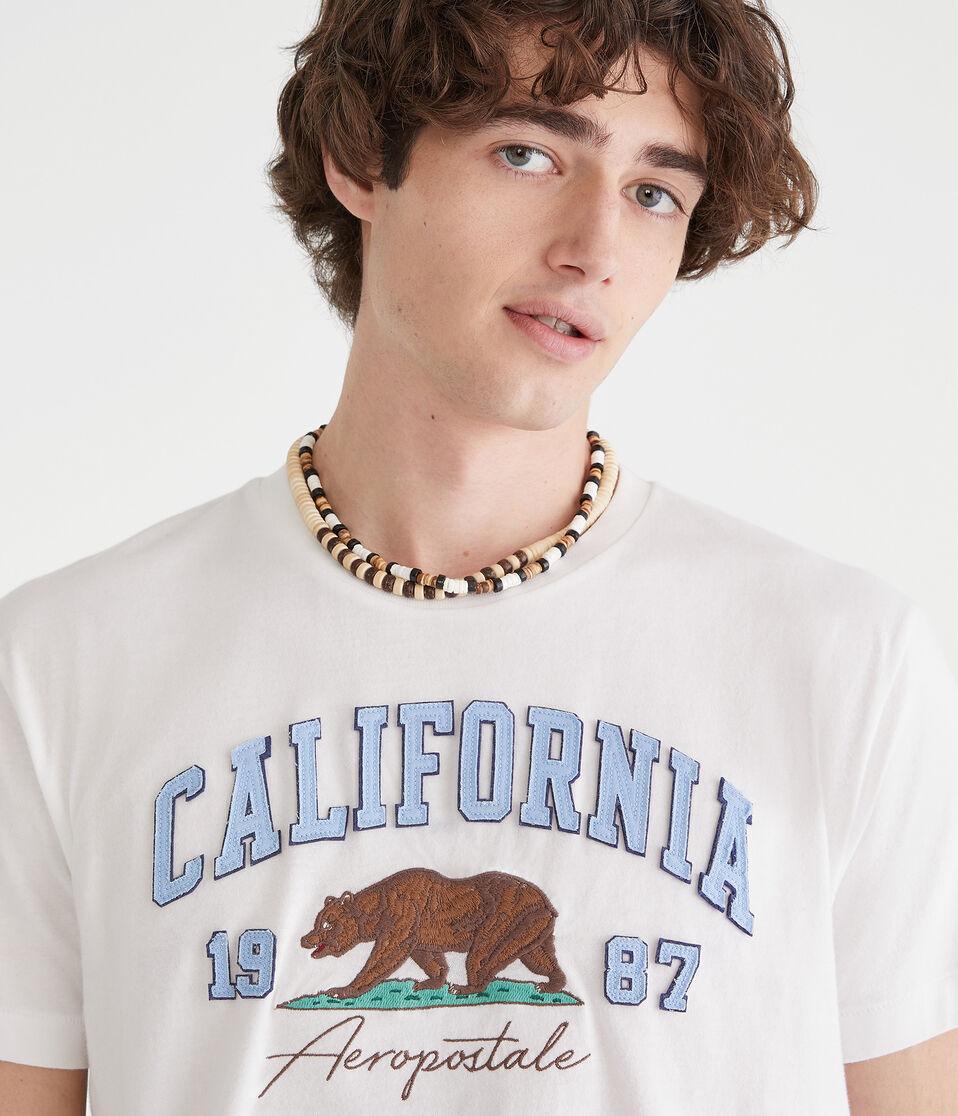 Aéropostale Aeropostale California Bear Appliqué Graphic Tee Bleach