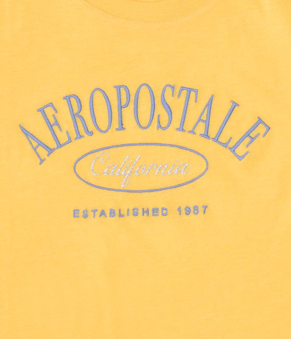 Aéropostale Aeropostale California Glitter Graphic Tee Mystic Yellow