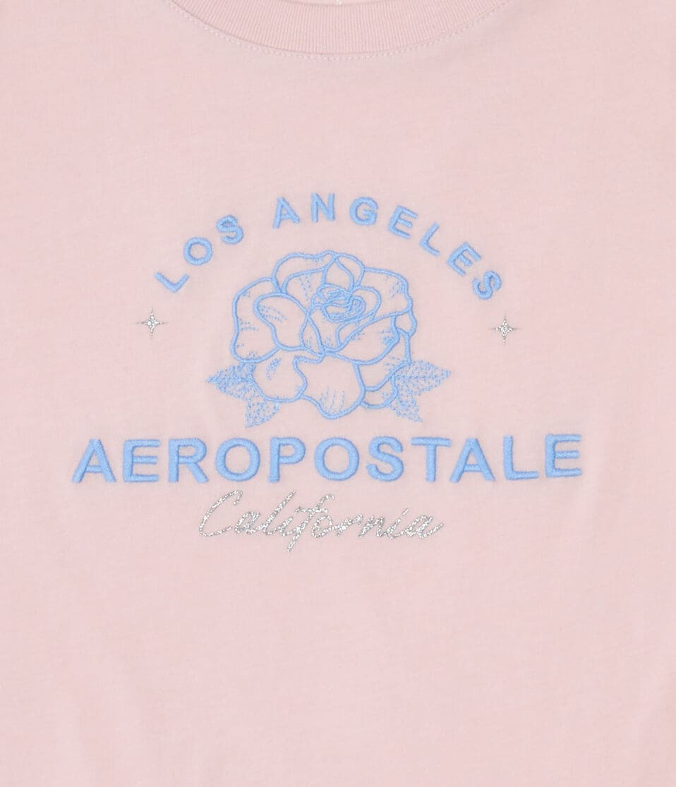 Aéropostale Aeropostale California Glitter Graphic Tee Peach Whip