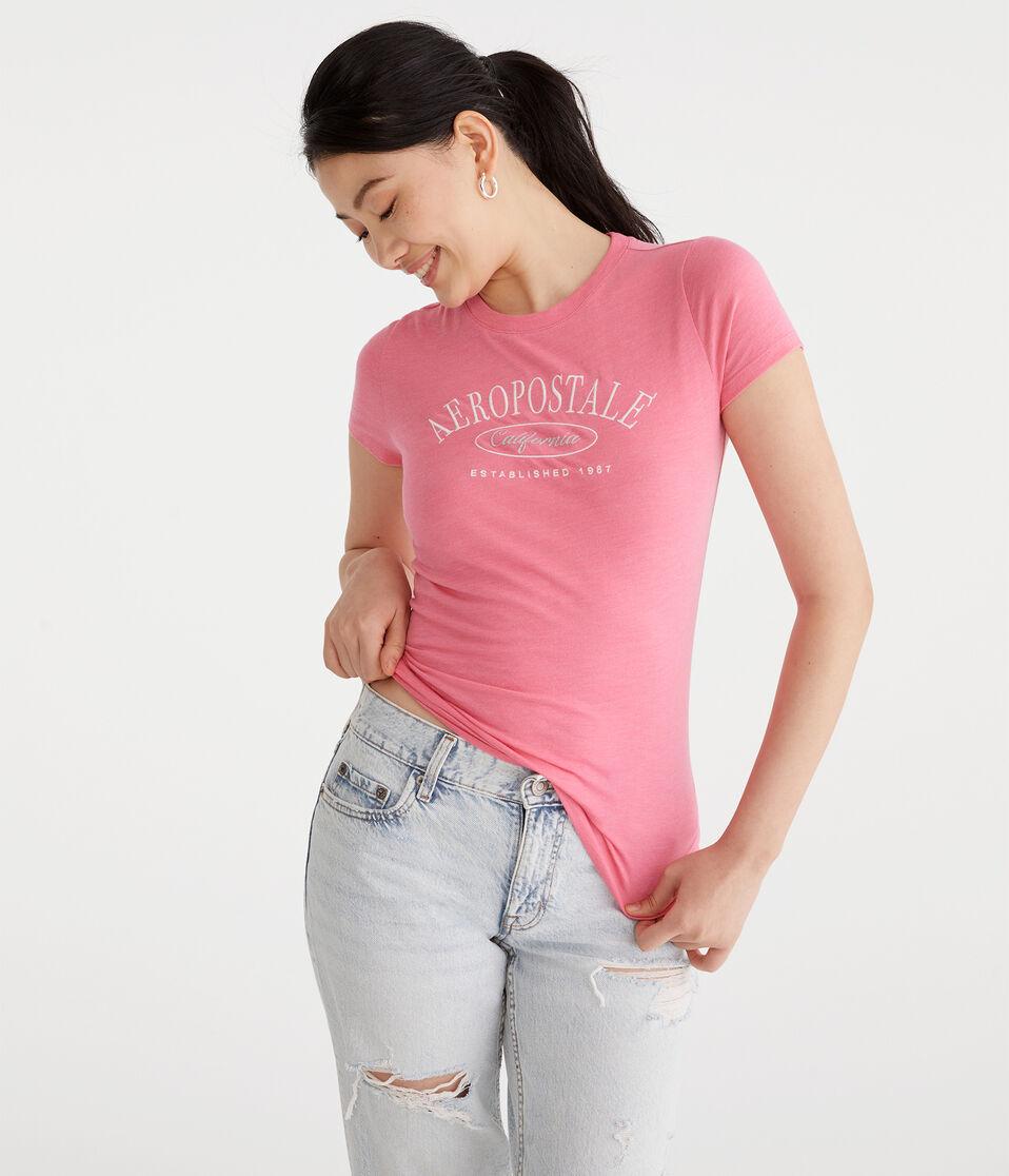 Aéropostale Aeropostale California Glitter Graphic Tee Rose Dawn