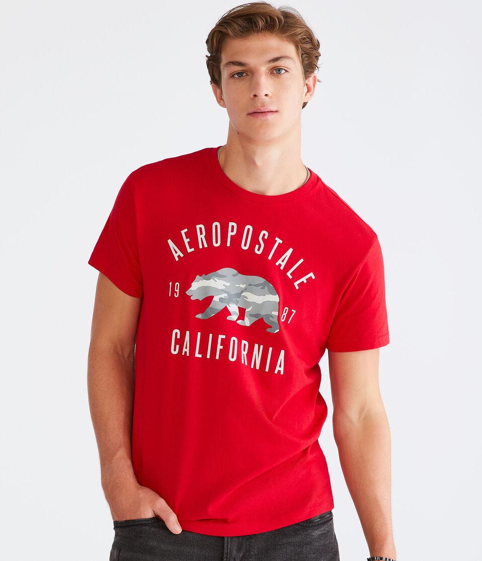 aéropostale Aeropostale Camo Bear Graphic Tee grenadine