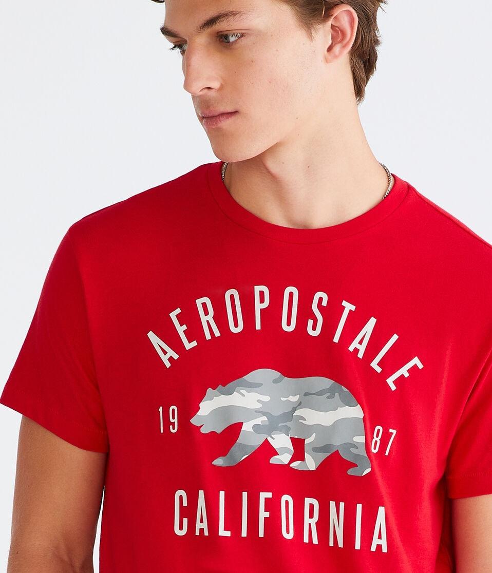 Aéropostale Aeropostale Camo Bear Graphic Tee Grenadine