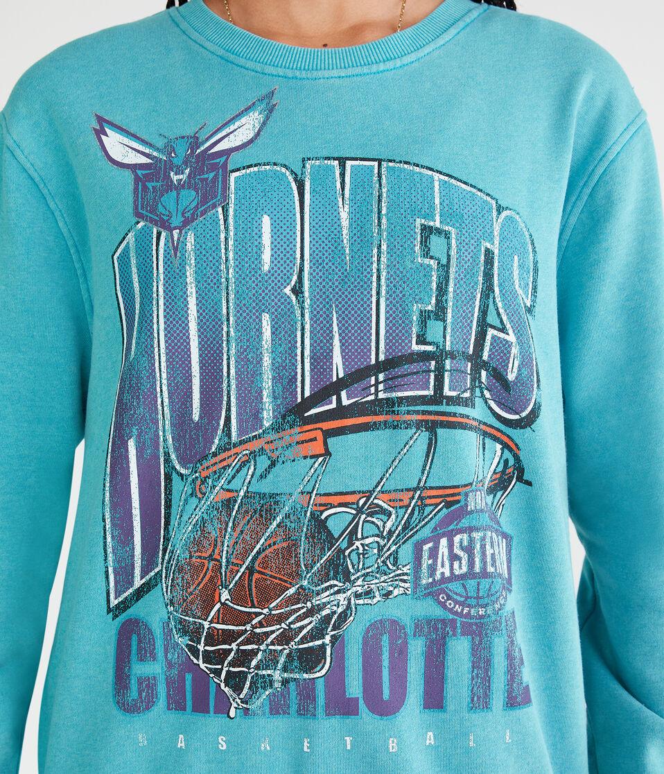 Aéropostale Charlotte Hornets Crew Sweatshirt Teal
