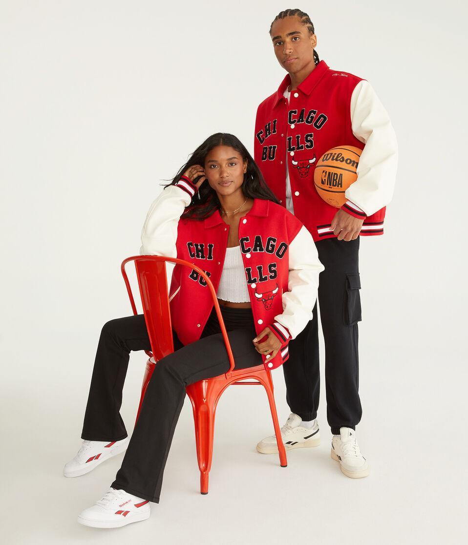 Aéropostale Chicago Bulls Bomber Jacket Red