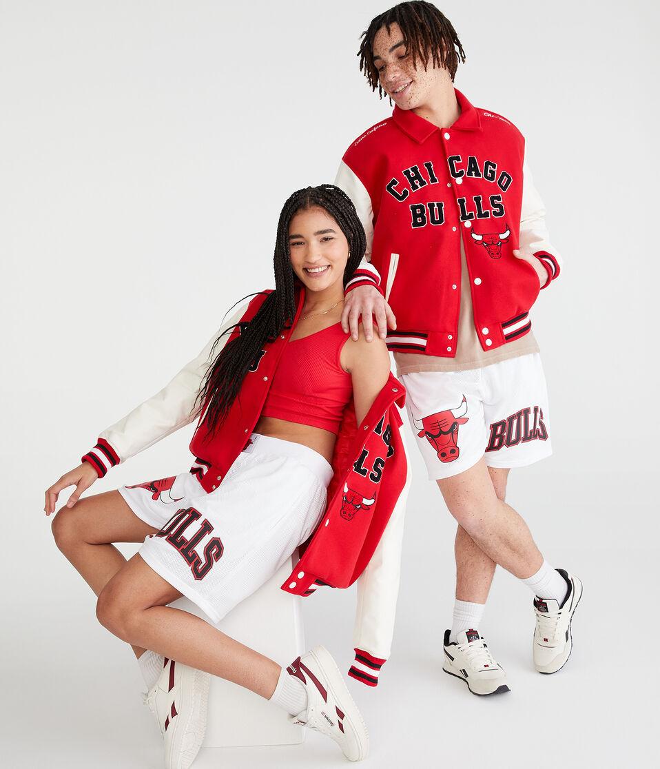 Aéropostale Chicago Bulls Mesh Shorts 6" White