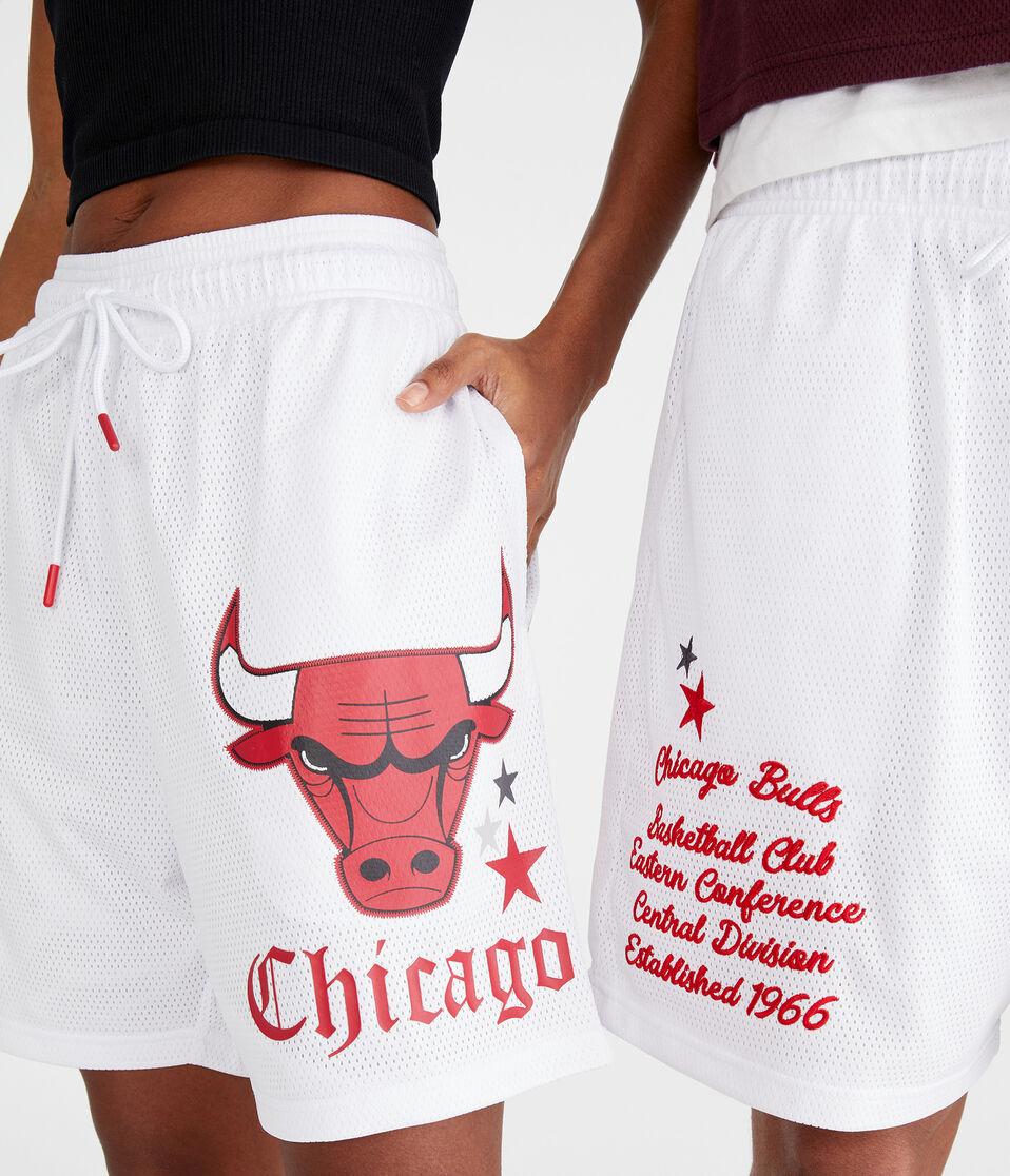 Aéropostale Chicago Bulls Mesh Shorts 6" White